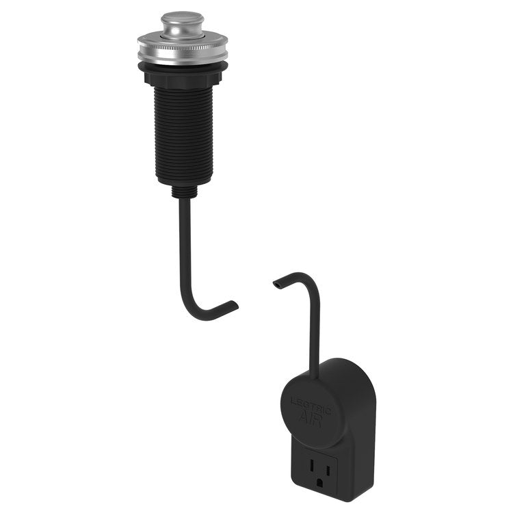 Stainless Steel PVD Brass Air Activation Switch Taft Disposer with Power Adapter - Perfect for Kitchen Sink Waste Disposal and Garbage Management