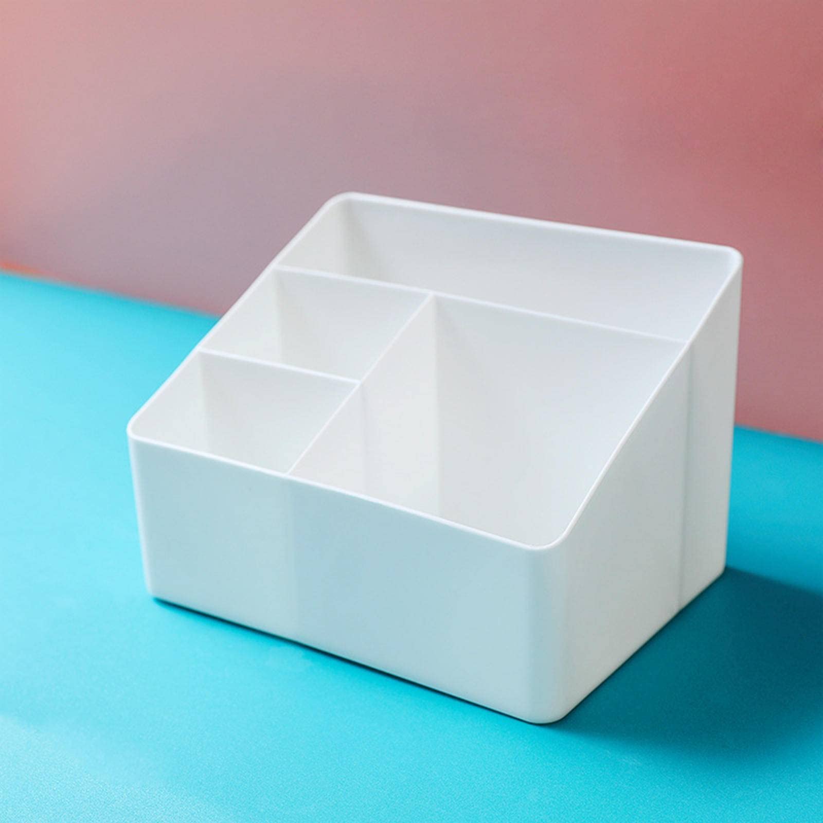 KBREE Creative Trapezoid Desktop Organizer - Large Capacity Cosmetic Storage Box for Makeup, Office & Home Organization | Perfect for Living Room, Bedroom & Workspace