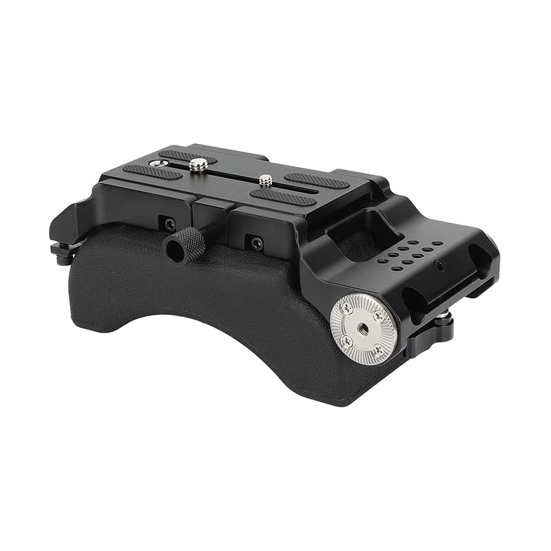 CAMVATE Shoulder Pad with 15mm Railblock Camera Plate & Rosette Mount - 3284 | Professional DSLR Camera Support for Filmmaking, Vlogging & Shoulder Rig Stabilization
