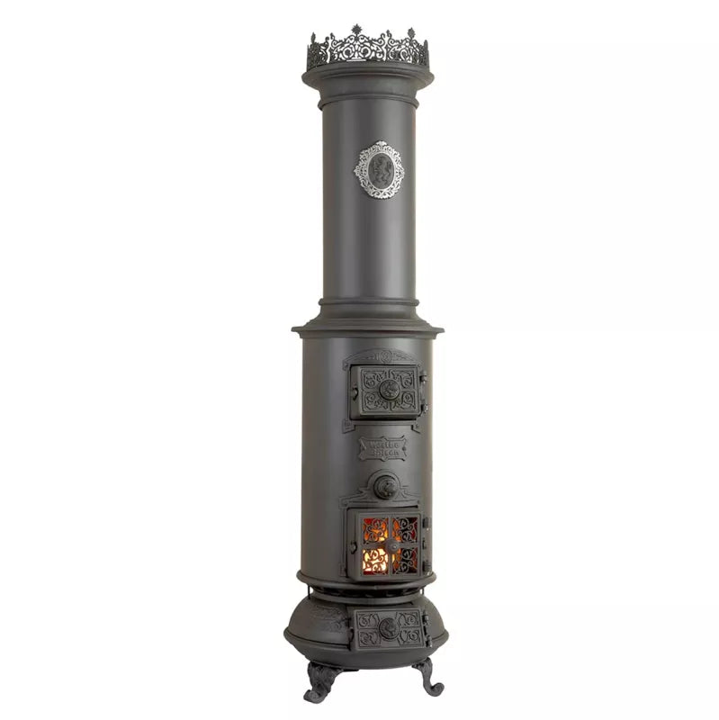 Westbo Classic Cast Iron Wood Stove - Efficient & Stylish Heating for Cozy Homes & Cabins - Perfect for Indoor & Outdoor Use