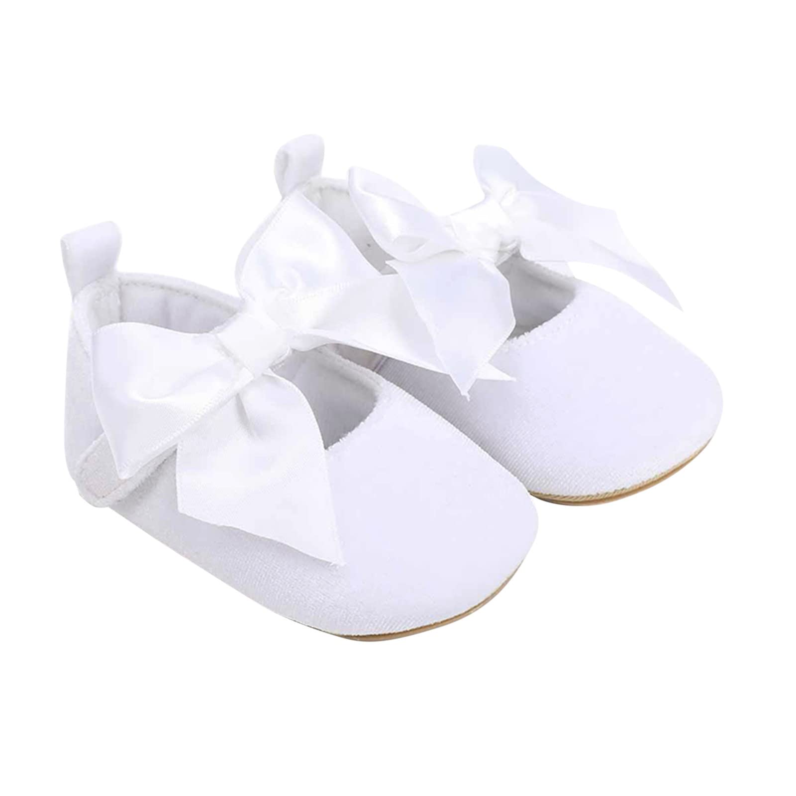 Toddler Girls Bowknot Princess Shoes - Soft Sole for Indoor Play
