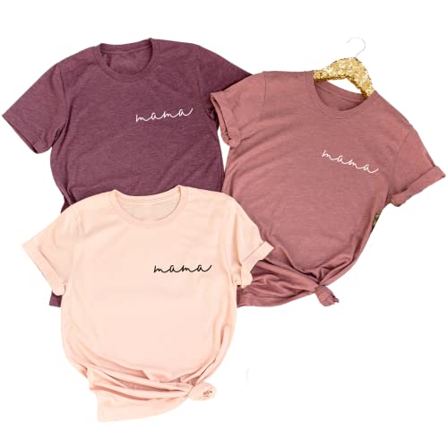 Best Mom T-Shirt for Mother's Day - Minimalist Mama Shirt with Pocket - Comfortable Casual Wear for Gifts, Family Outings & Special Occasions
