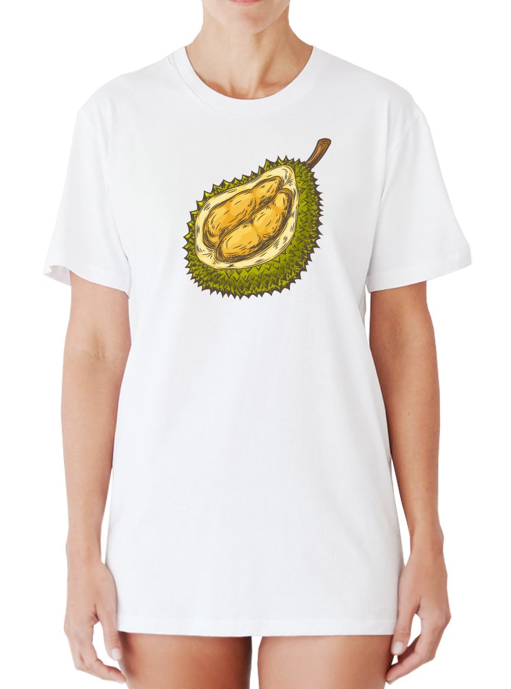 Egoteest Durian Shirt - Funny Tropical Fruit Graphic Tee for Women & Men | Summer Casual Unisex T-Shirt | Perfect for Beach Vacation, Fruit Lovers & Humor Gift