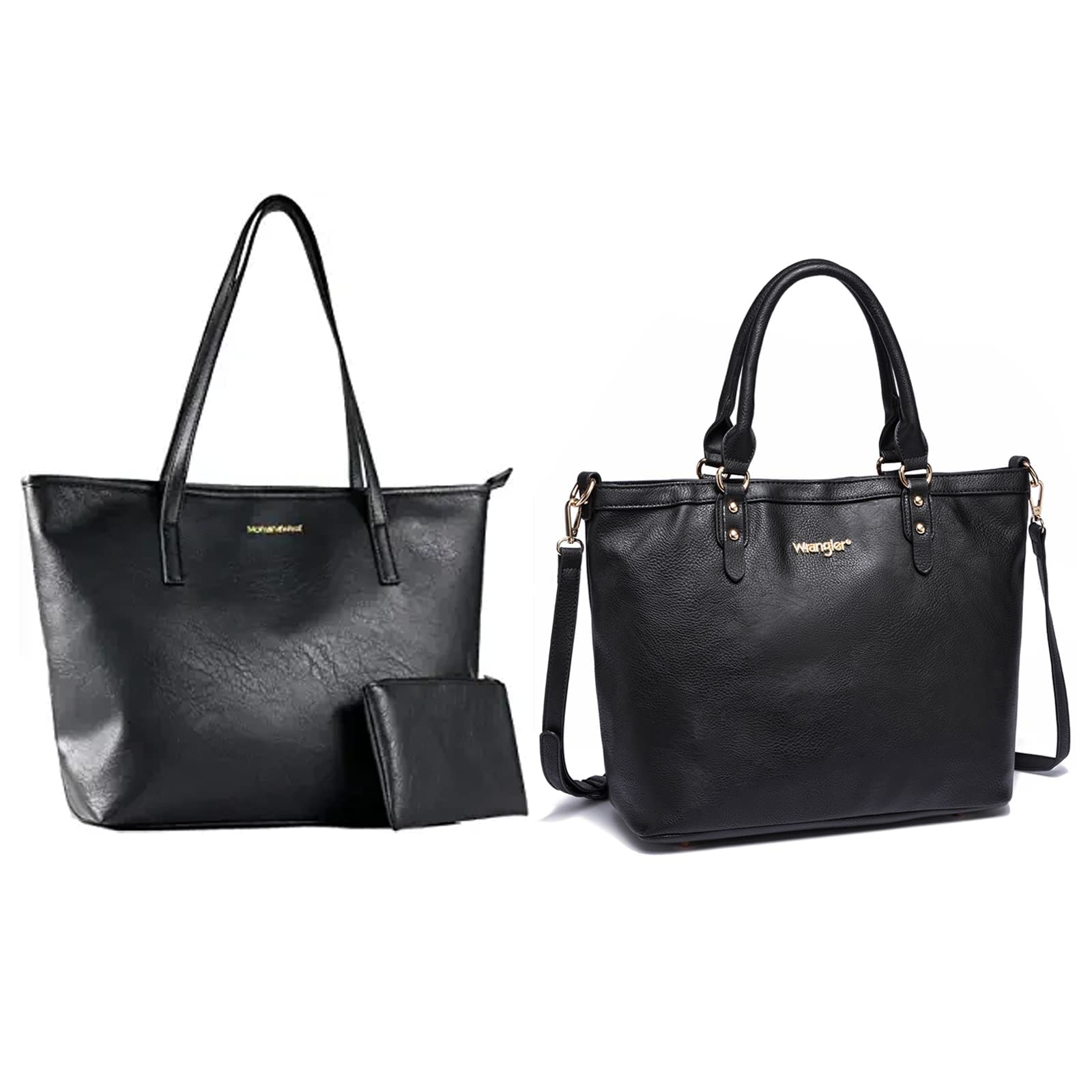 Stylish Women's Hobo Bags & Leather Tote Bags - Large Satchel Purse with Top Handle & Shoulder Strap (3-Piece Set) - Perfect for Work, Travel & Everyday Use