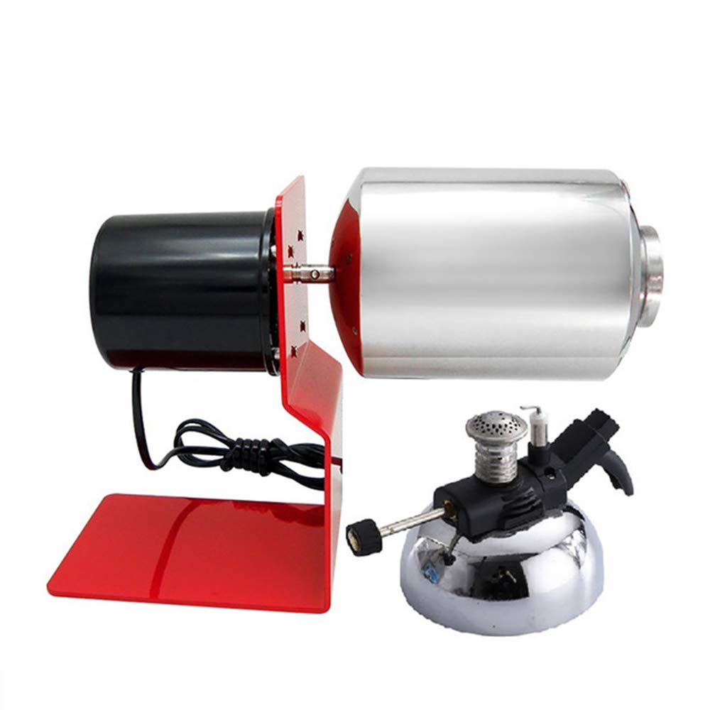 Electric Coffee Roaster Machine - 304 Stainless Steel Home Coffee Bean Roaster for Grains, Nuts & Seeds with Gas Furnace - Perfect for Home Brewing, Coffee Shops & Gourmet Cooking