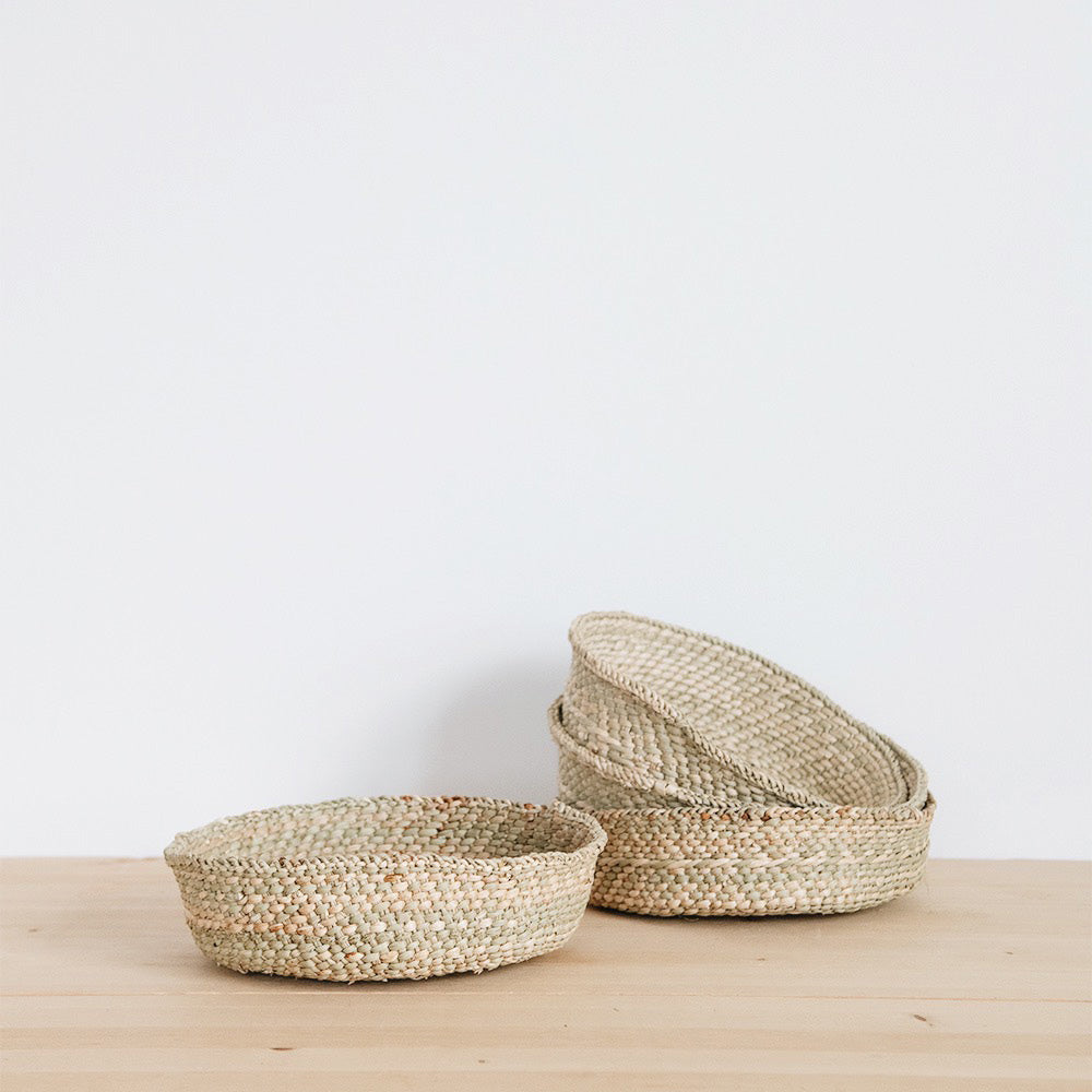 Handwoven Iringa Basket Tray - Natural Fiber Storage & Serving Tray for Home Decor, Kitchen Organization & Picnic Essentials