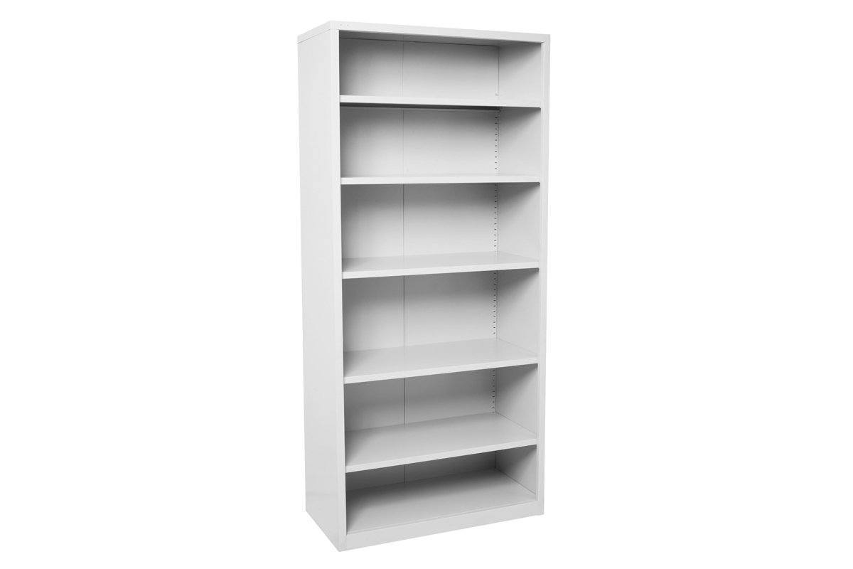Metal Open Bay Shelving Unit with 5 Adjustable Shelves - Heavy Duty Storage Rack for Garage, Warehouse & Retail - Easy Flat Pack Assembly