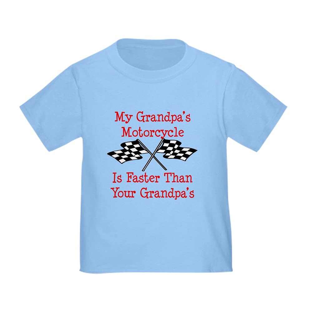 Grandpa's Bike is Fast Toddler T-Shirt - Cute Graphic Tee for Boys & Girls - Perfect for Playtime, Daycare & Family Outings