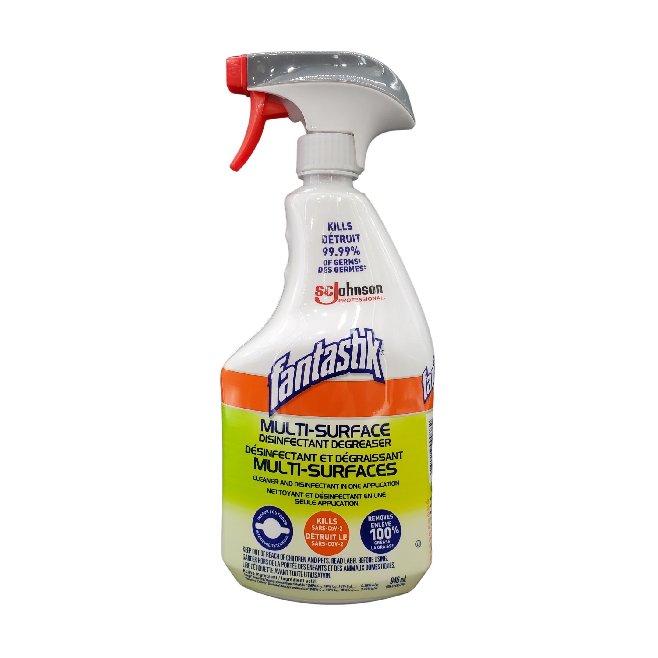 Fantastik Pro Disinfectant All-Purpose Cleaner - Trigger Spray Bottle for Kitchen, Bathroom & Home Disinfection