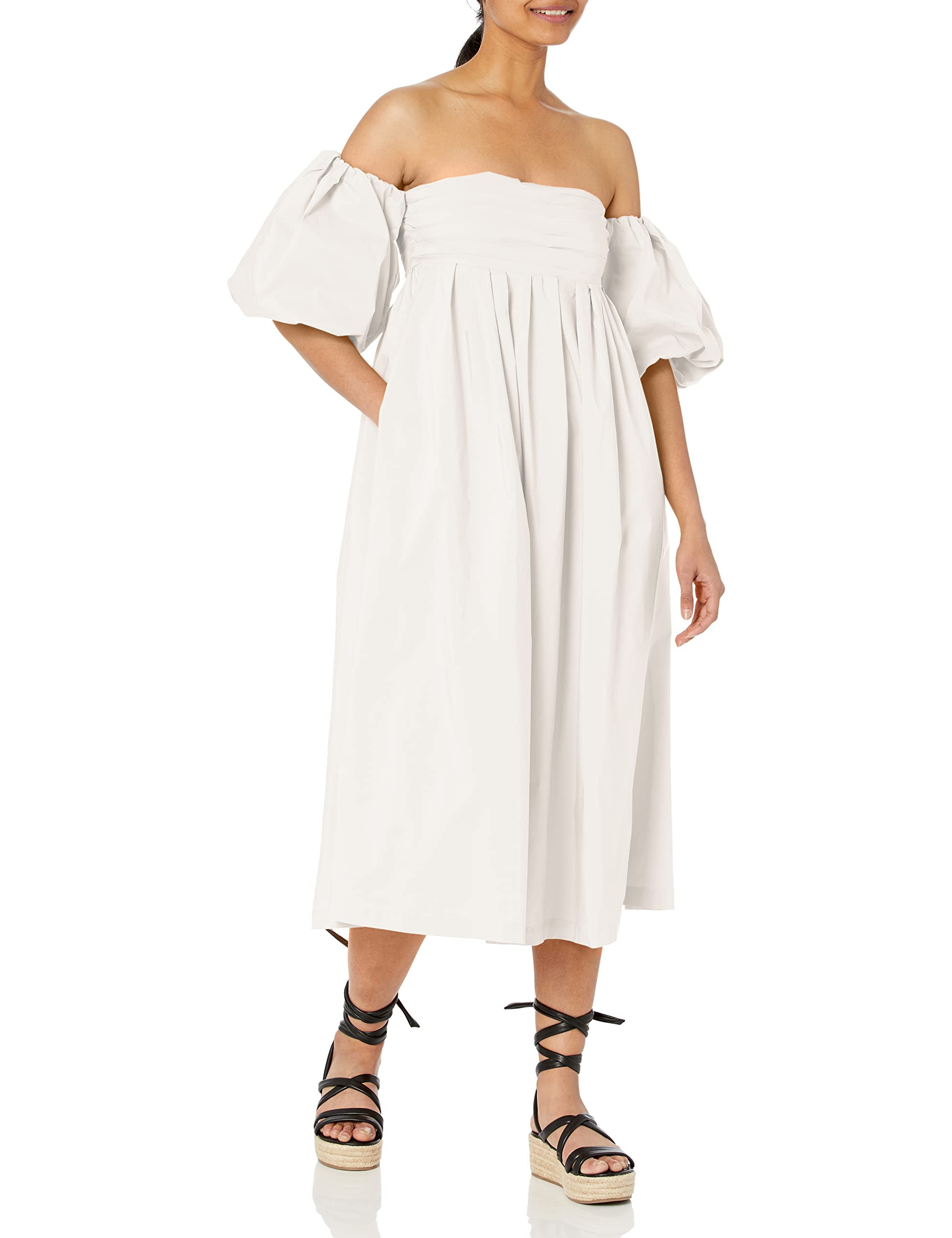 ASTR the Label Women's Carlin Dress - Elegant Flowy Midi Dress for Casual Wear, Date Night & Summer Outfits