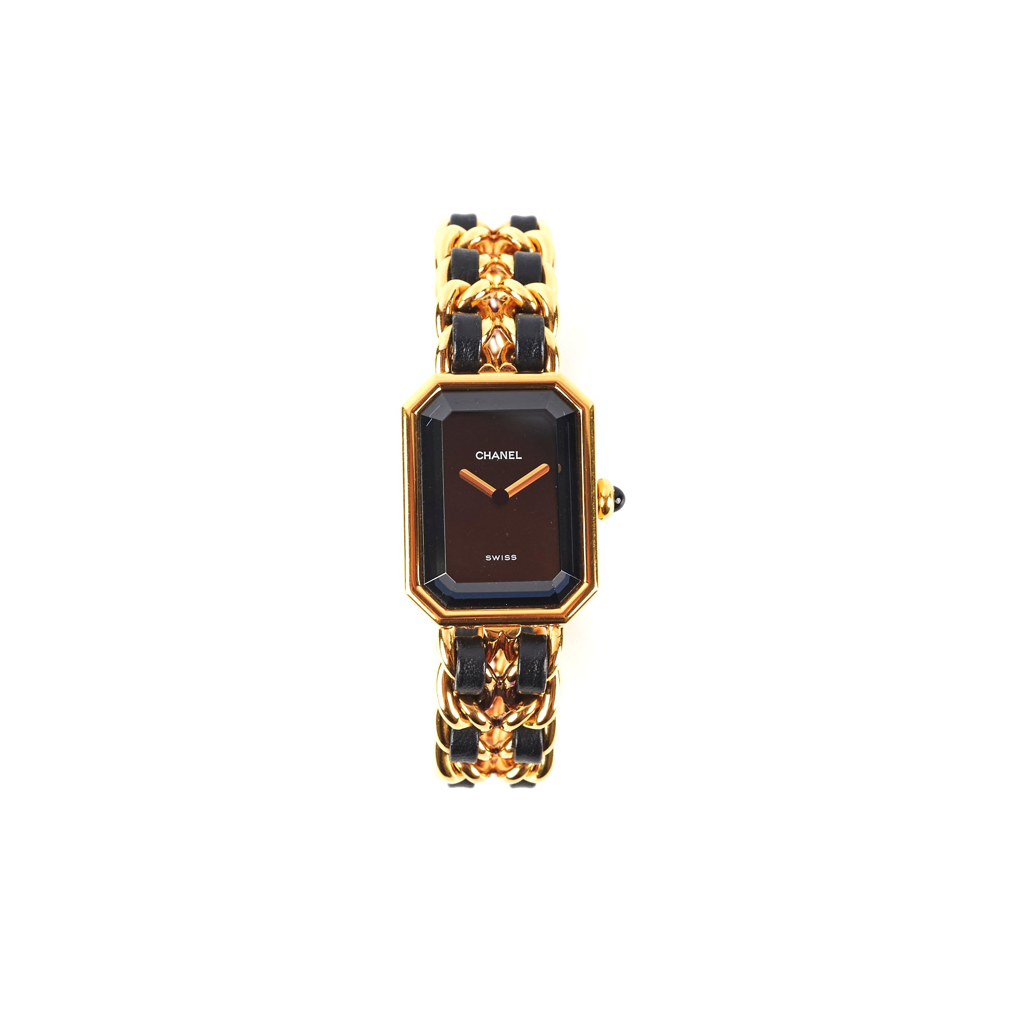 Chanel Premier Medium Black Gold Luxury Watch for Women - Elegant Dress & Formal Occasions