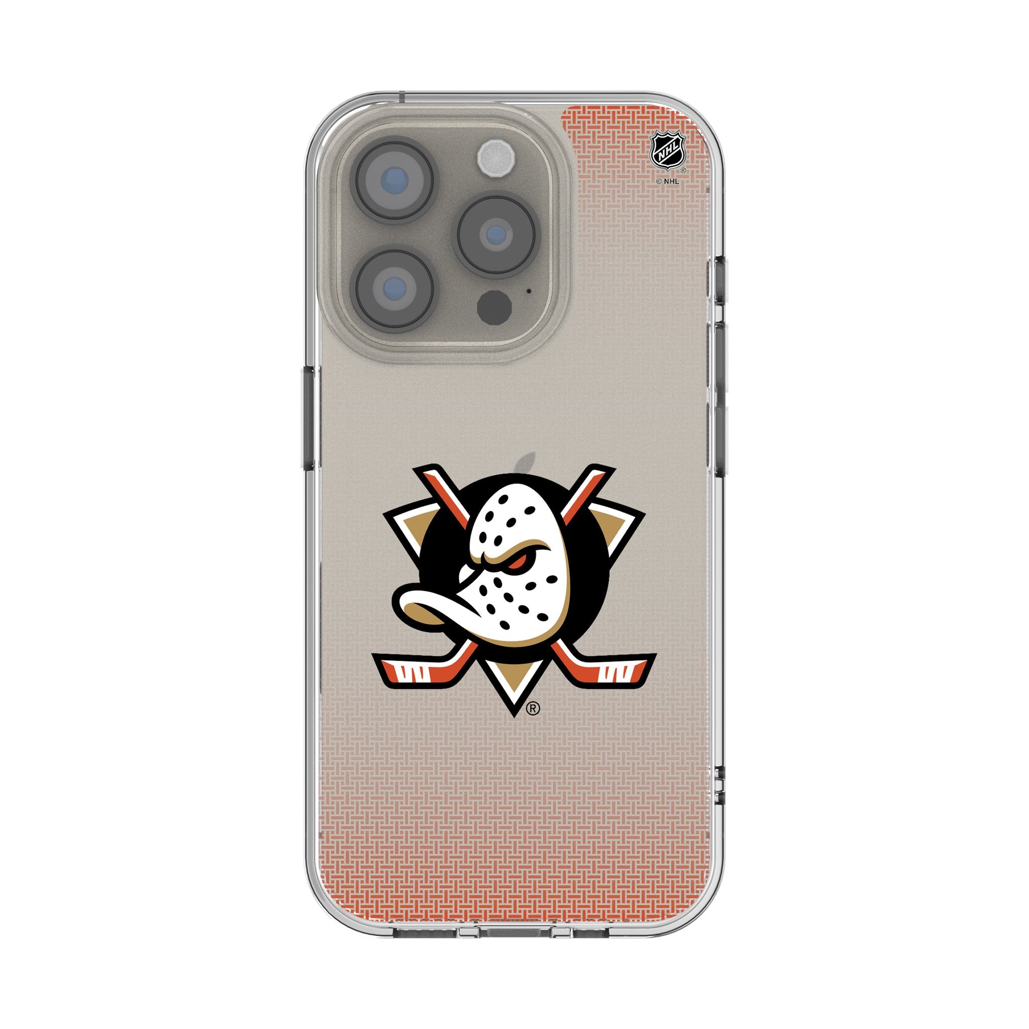 Anaheim Ducks Clear iPhone Case for Apple iPhone 14/13/12/11 Pro Max - Slim Protective Phone Cover with Team Logo - Perfect for Hockey Fans & Game Days