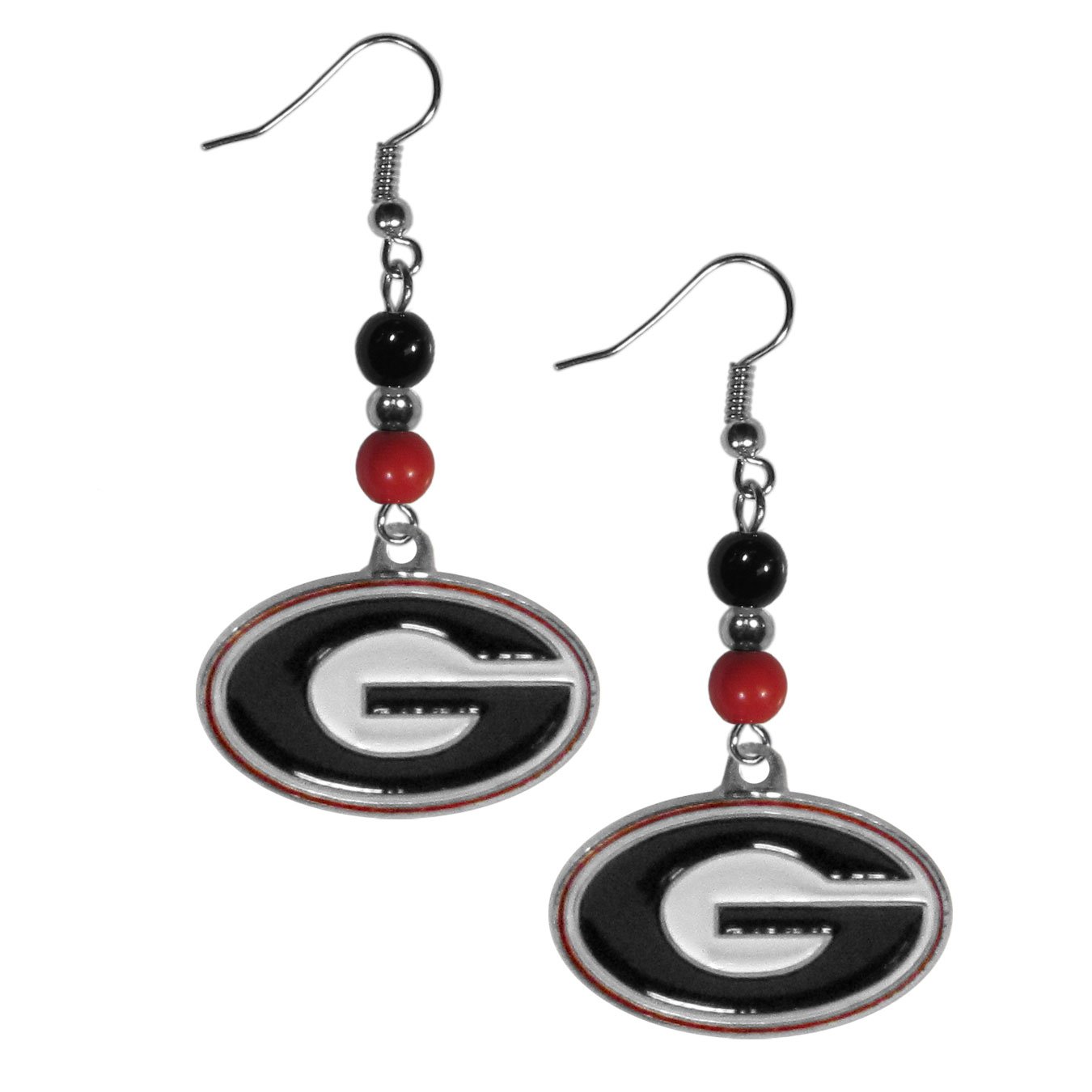 NCAA Fan Bead Dangle Earrings for Women - Stylish College Sports Jewelry - Perfect for Game Day, Tailgating & School Spirit Events