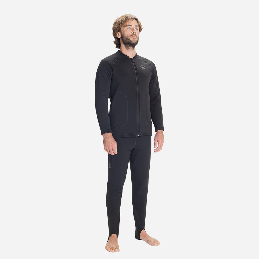 Fourth Element Men's Arctic Top - Black - Thermal Base Layer for Cold Weather - Ideal for Diving, Skiing & Winter Sports