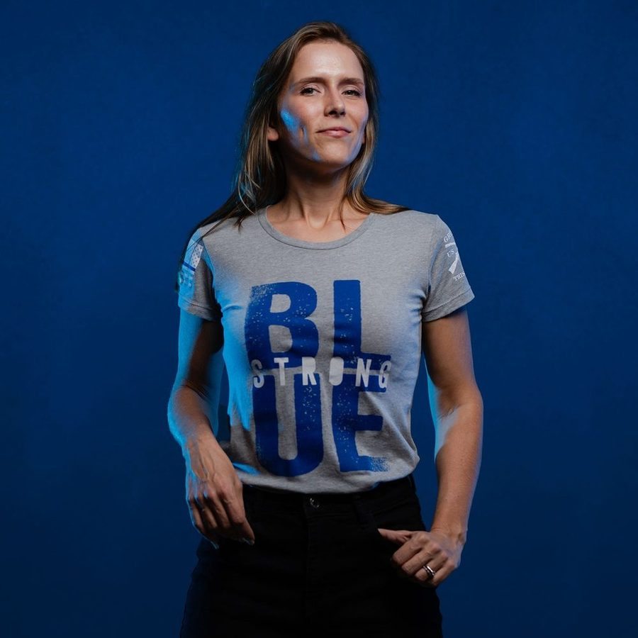 Premium Women's Slim Fit T-Shirt - Dark Heather Gray & Blue - Comfortable & Stylish for Casual Wear, Workouts & Everyday Outfits