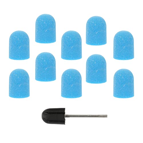 FOMIYES Professional Electric Nail File Kit - 10pc Nail Drill Bits Set with 180 Grit Sanding Bands & Ceramic Bit for Manicure, Pedicure & Nail Art - Perfect for Home Salon & Professional Nail Care