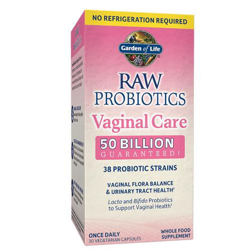 Garden of Life RAW Probiotics Vaginal Care - 50 Billion CFU Shelf-Stable Women's Probiotic Supplement for Digestive & Feminine Health | Supports pH Balance & Immune System | Perfect for Travel & Daily Wellness