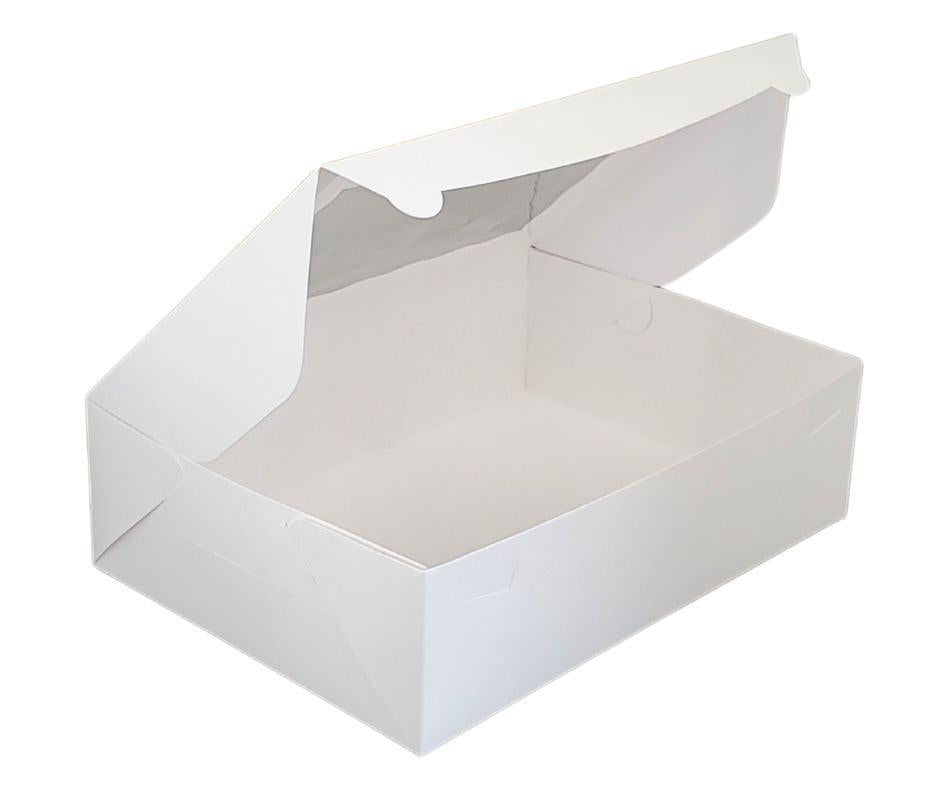 12-Count White Cupcake Box with Clear Window - 14x10x4 Inches - Perfect for Bakery, Party Favors & Gift Packaging (EB 5284A)