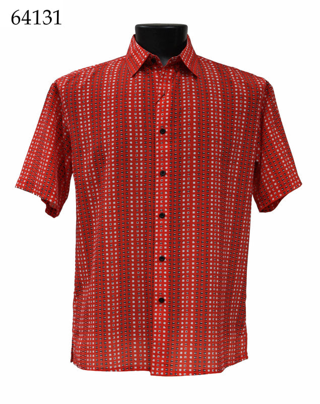Bassiri Men's Casual Short Sleeve Shirt 64131 - Breathable Cotton Summer T-Shirt for Outdoor Activities, Travel & Everyday Wear