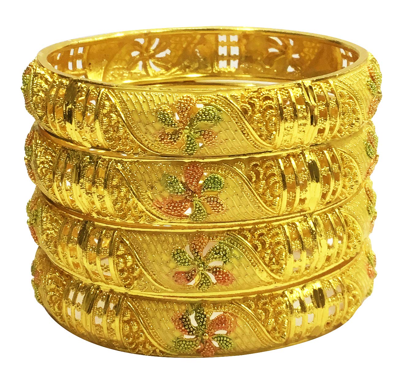 YouBella Gold Plated Bollywood Ethnic Bracelets for Women - Elegant Indian Bangle Jewelry for Parties, Weddings & Festive Occasions