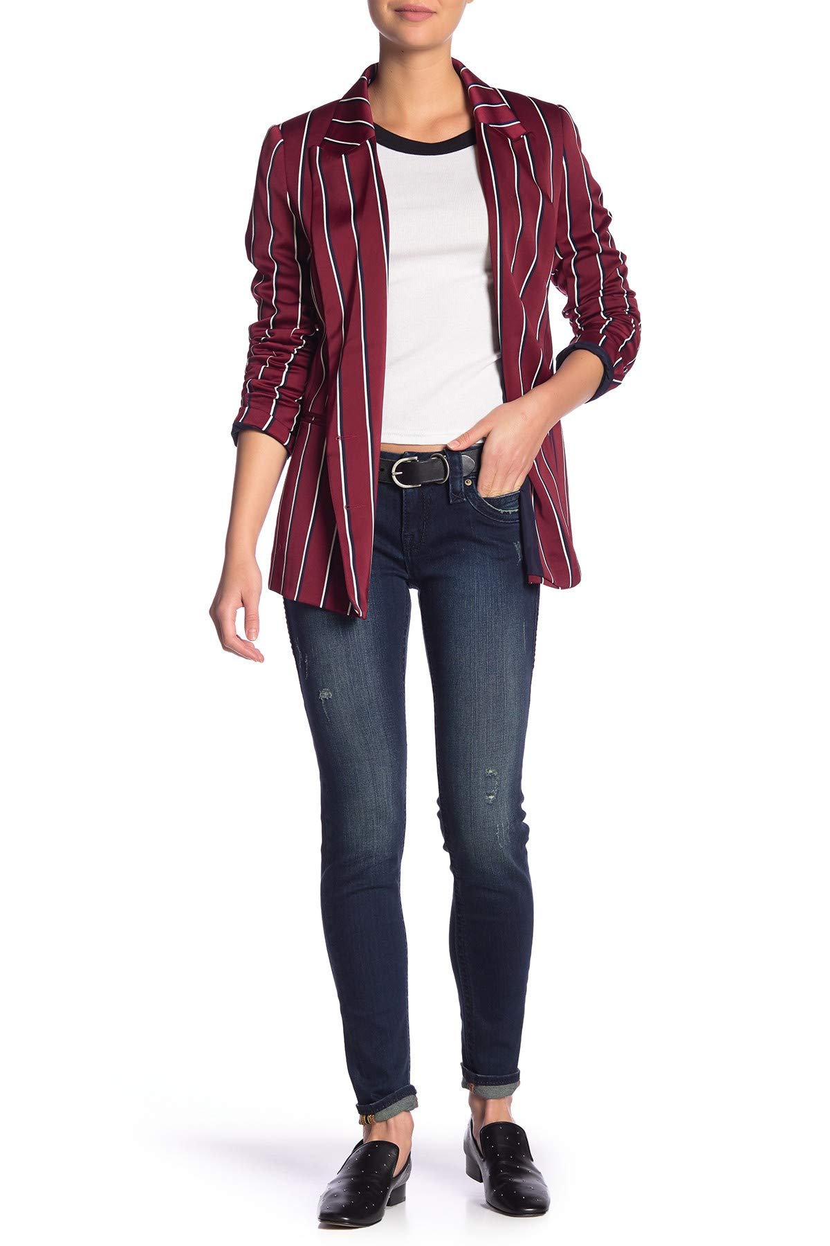 Rock Revival Women's Kate Lightly Distressed Skinny Jeans - Stretch Denim Pants for Casual Wear & Night Out