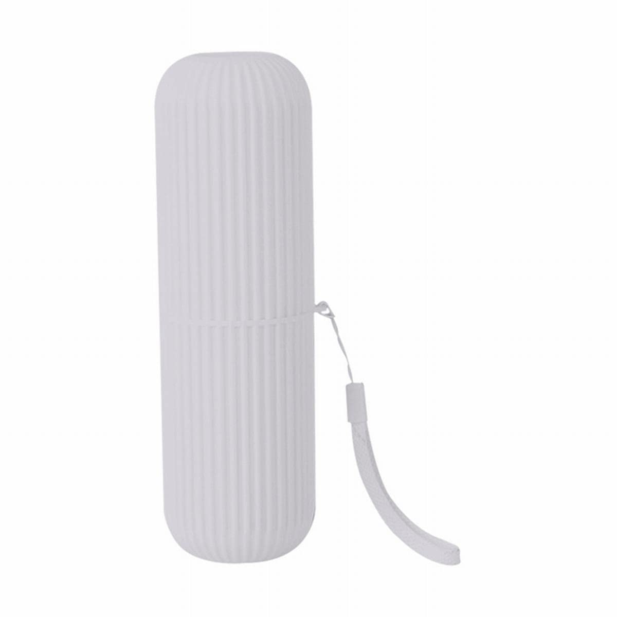 Portable Travel Toothbrush Holder with Toothpaste Storage - Compact Bathroom Organizer Case for Toiletries - Lightweight & Durable (Gray) - Perfect for Camping, Gym & Business Trips
