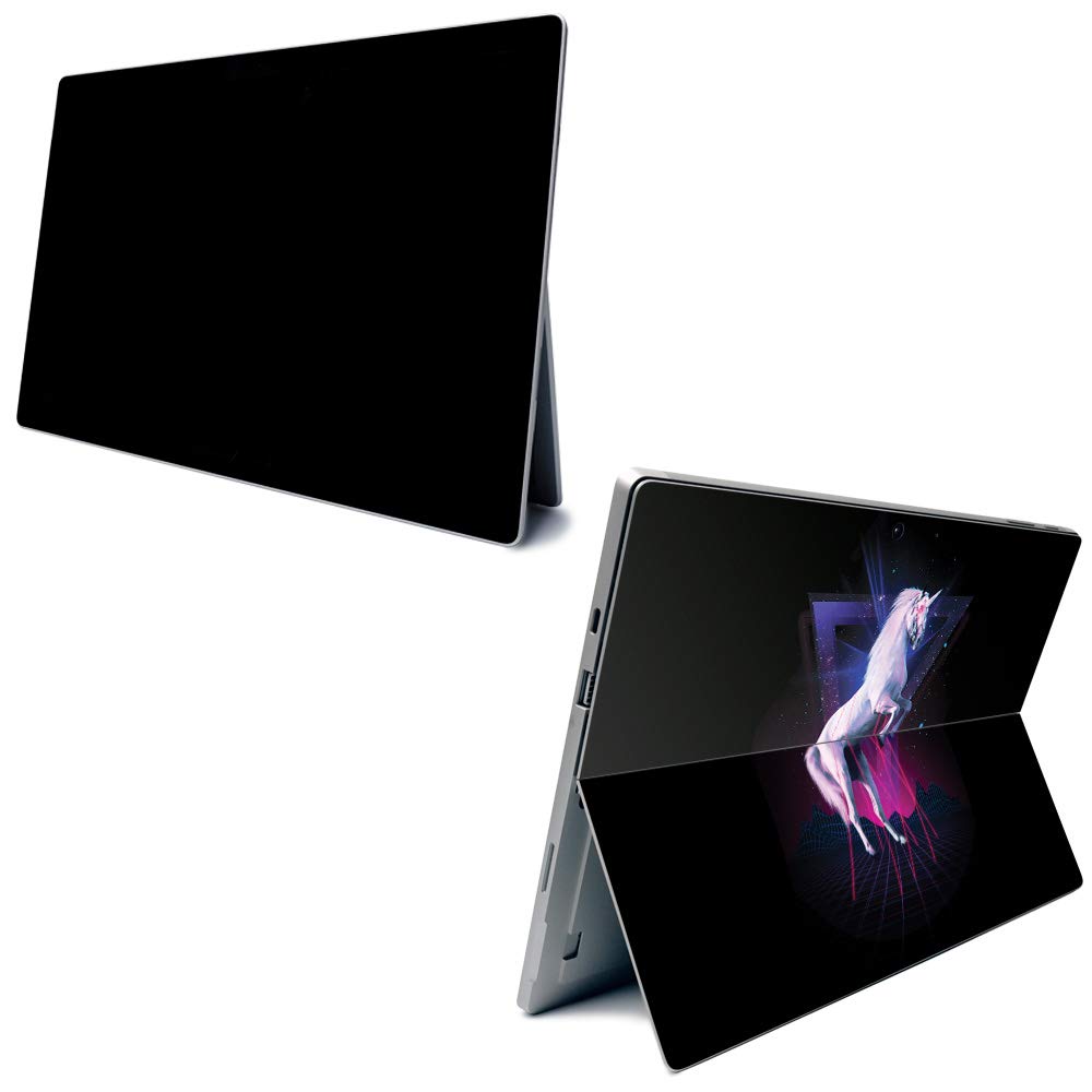 MightySkins Carbon Fiber Skin for Microsoft Surface Pro 7 - Unicorn Rave | Textured Protective Cover | Easy to Apply & Remove | Made in USA | Perfect for Work, School & Travel