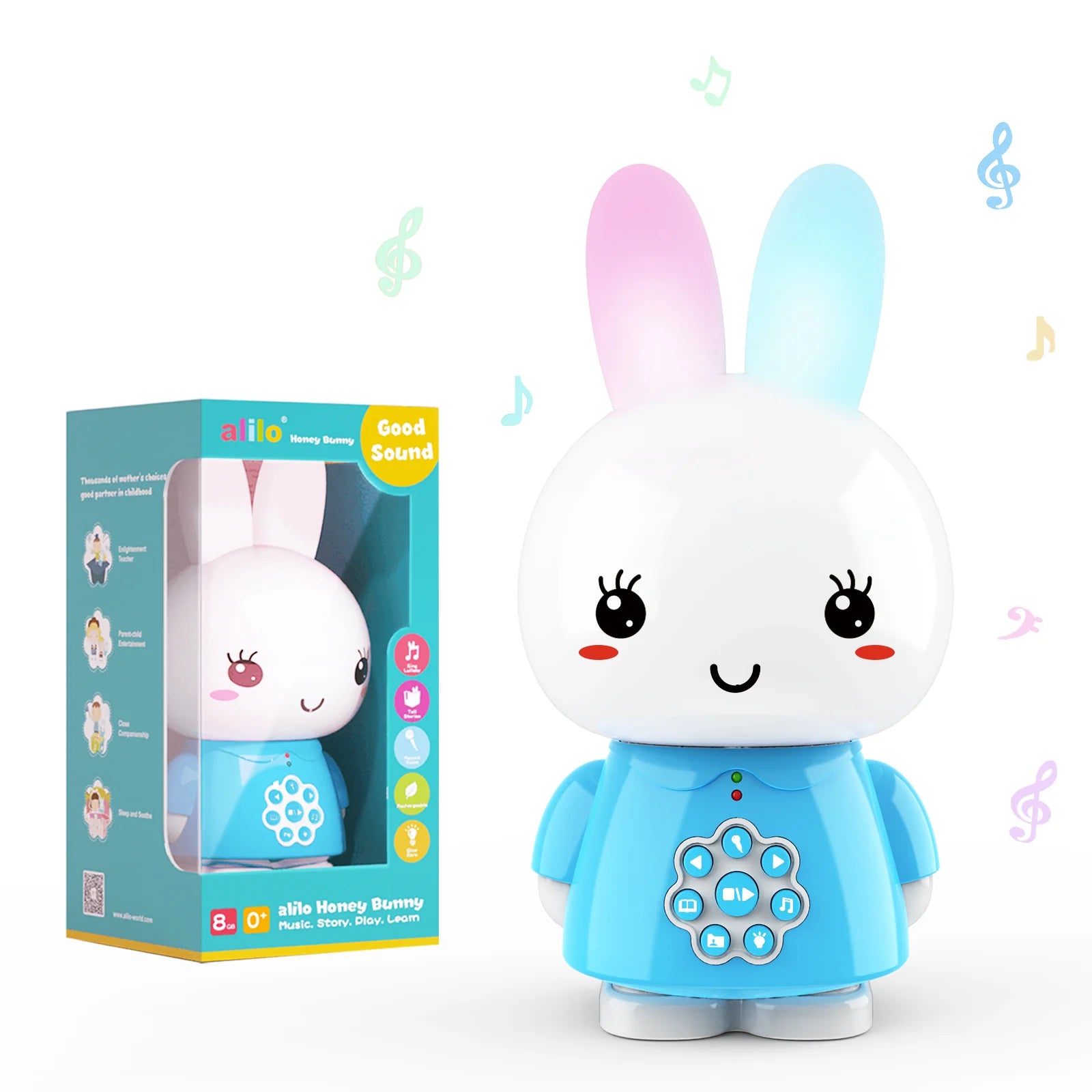Alilo G6 Honey Bunny Bluetooth Speaker - Portable Wireless Speaker for Kids, Waterproof & Shockproof, Perfect for Outdoor Play, Travel, and Bedtime Stories