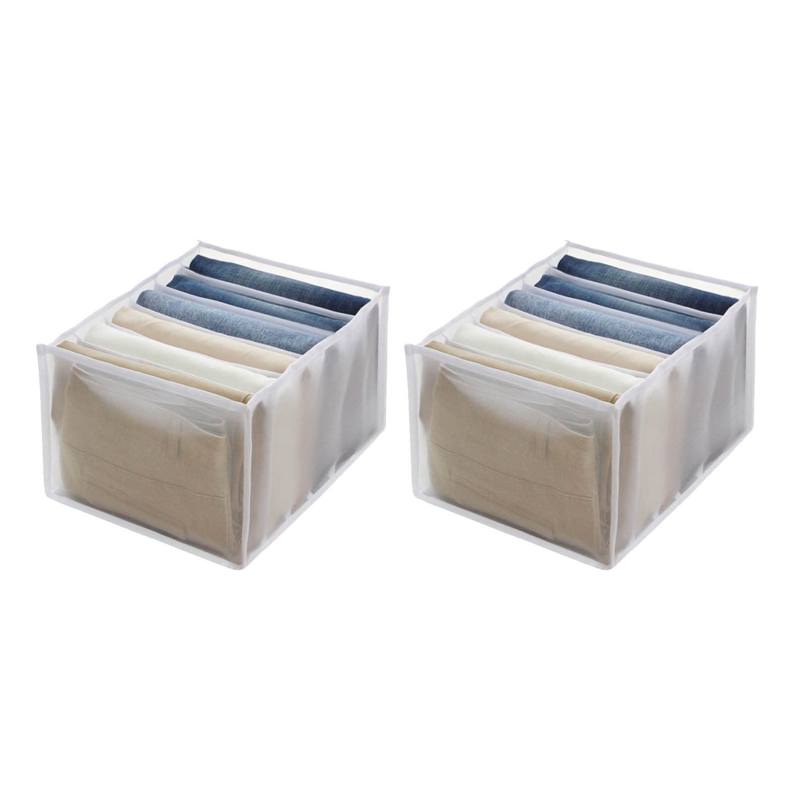 Boping Store Large 6-Grid Mesh Drawer Organizer Box for Pants, Clothes & Home Storage - Perfect for Closet, Dresser & Travel Organization