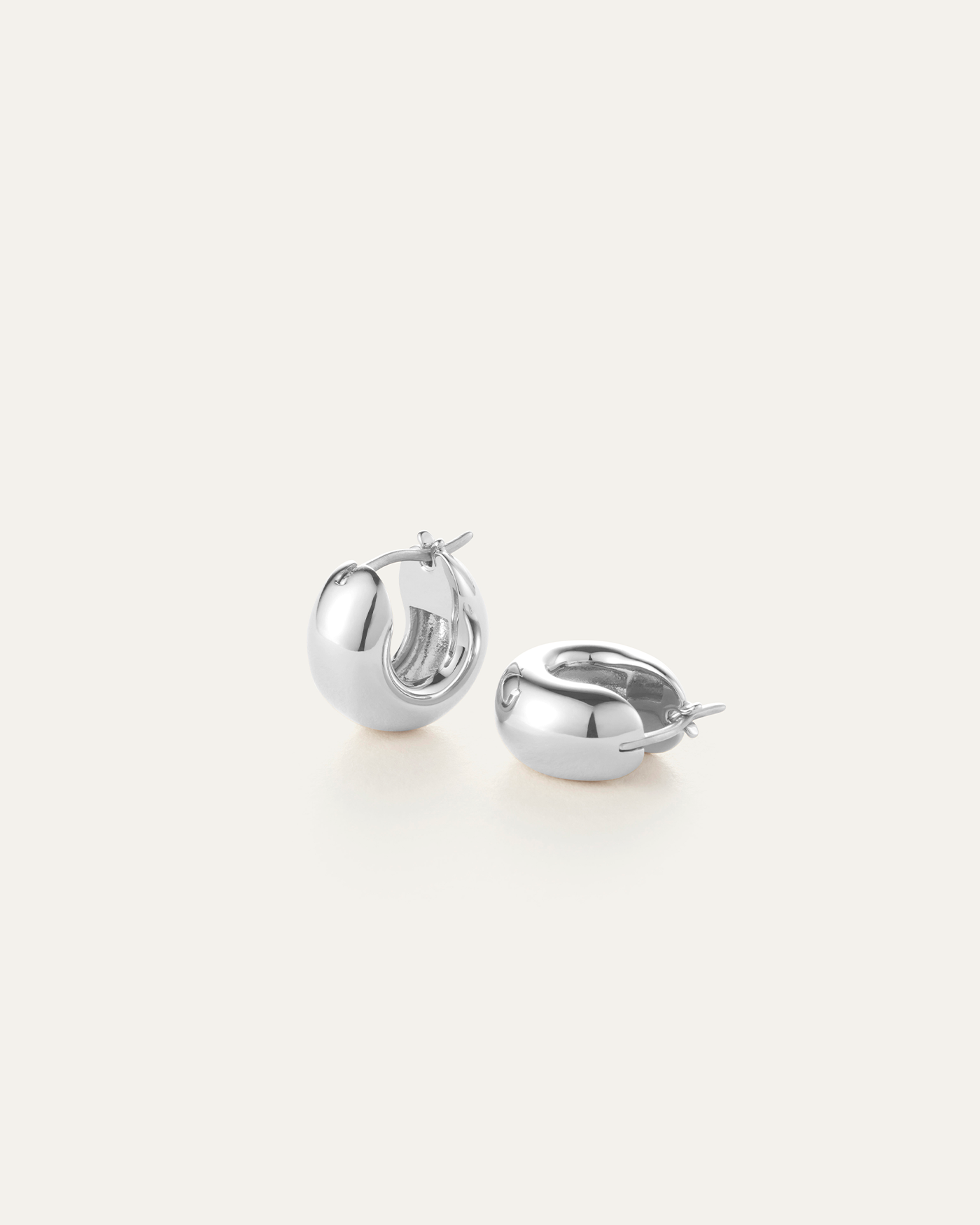 Mini Silver Tome Hoops - Elegant & Dainty Earrings for Women, Perfect for Everyday Wear, Parties & Special Occasions