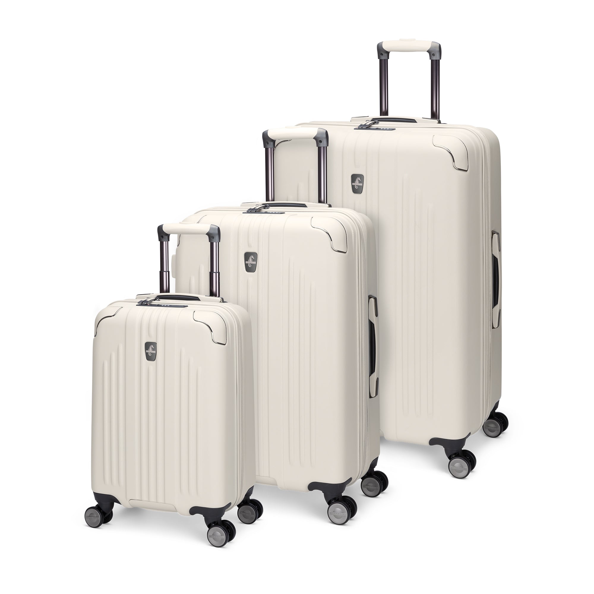 Atlantic Propeller 3-Piece Luggage Set - Lightweight Spinner Suitcase with TSA Lock for Travel, Business Trips & Family Vacations