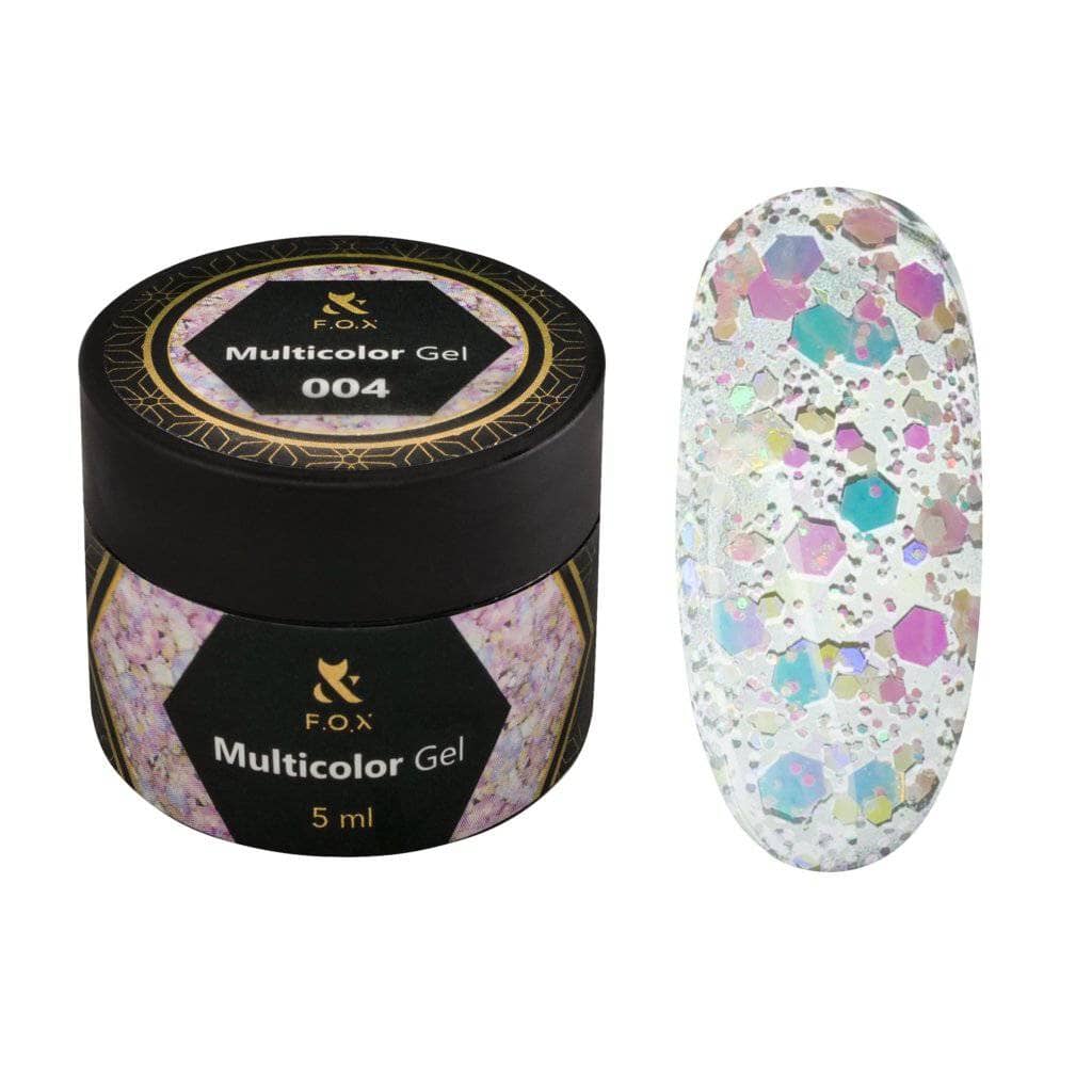 F.O.X Multicolor Gel 004 - Vibrant Nail Polish Set for Women | Long Lasting & High Shine Gel Polish Kit | Perfect for Manicures, Pedicures & Nail Art Designs