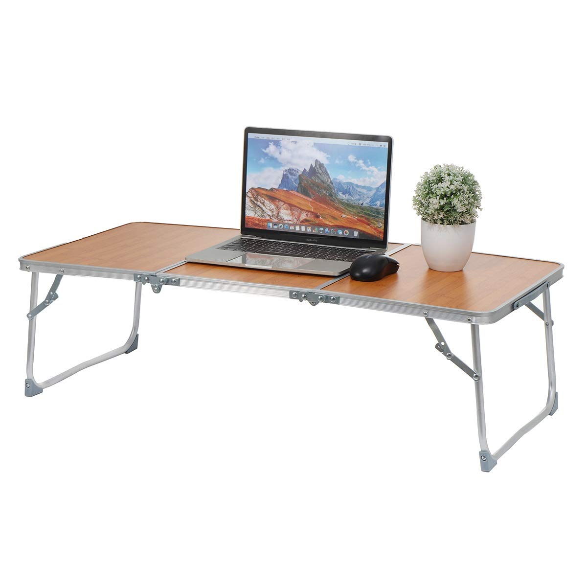 Portable Folding Camping Table - Lightweight Aluminum Alloy Picnic Desk for Outdoor, Beach, BBQ & Travel - Compact Foldable Outdoor Furniture for Camping, Hiking & Backyard Parties