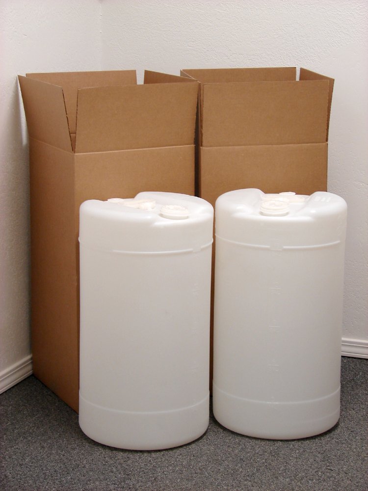 15 Gallon Emergency Water Storage Drum, 2 Pack - BPA-Free Natural Plastic - Perfect for Disaster Preparedness, Camping & Emergency Survival Kits