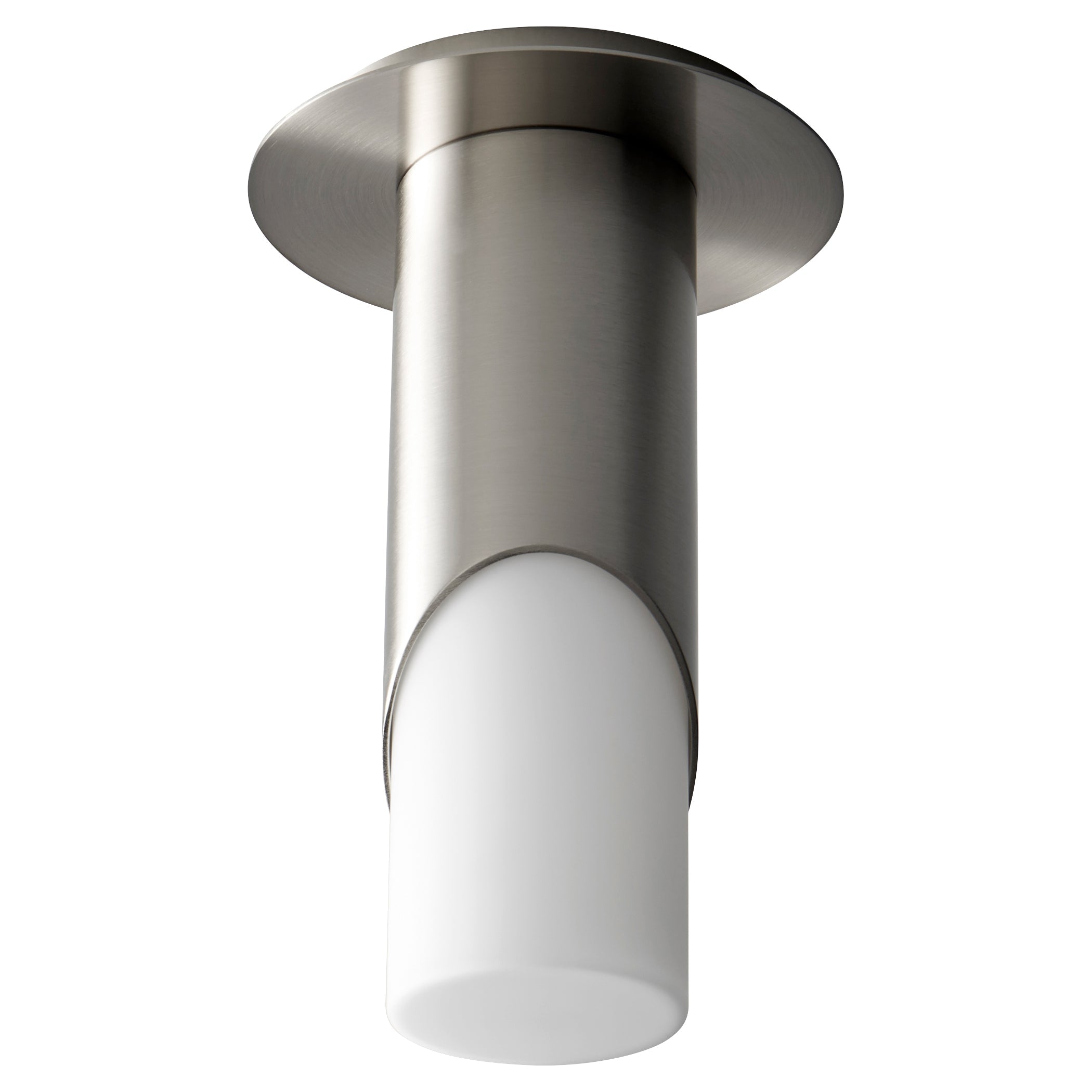 Oxygen Ellipse 3 353 124 Modern Cylinder Ceiling Mount Light Fixture in Satin Nickel - Perfect for Living Room, Bedroom & Office Lighting