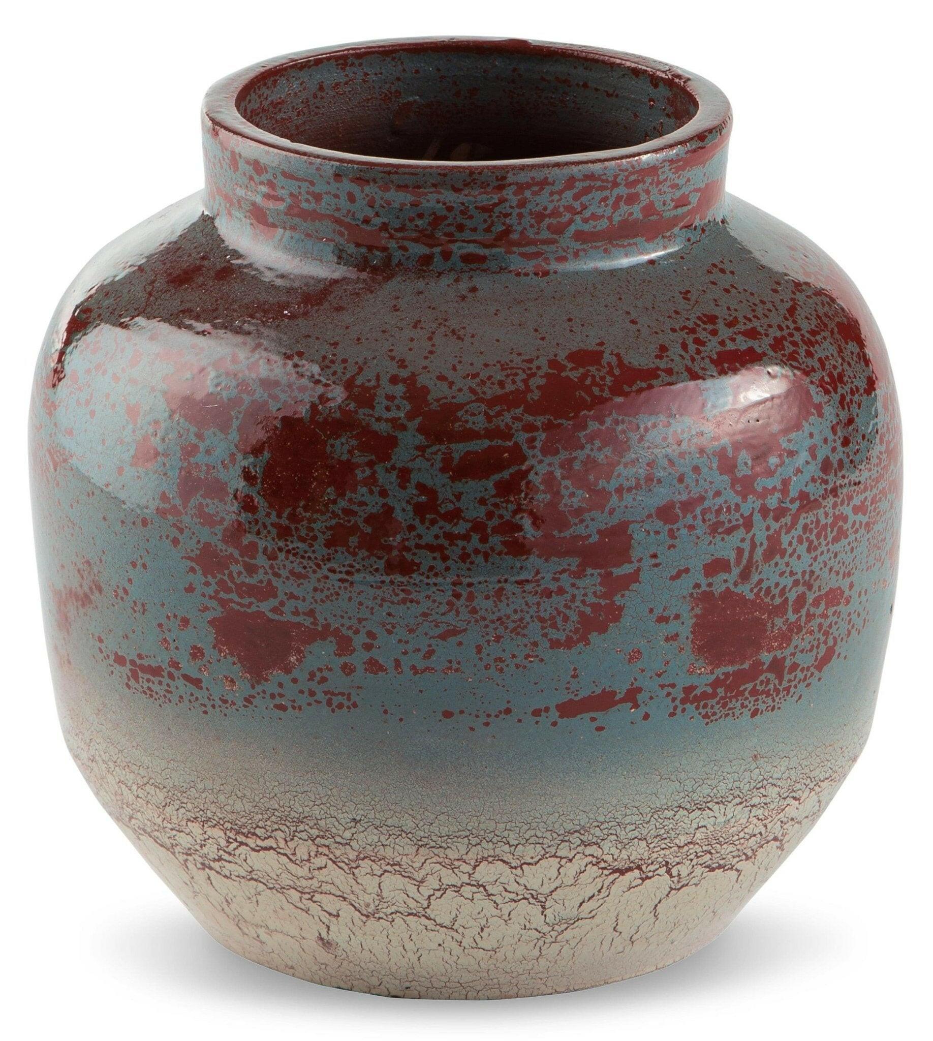 Turkingsly Modern Glass Vase - Elegant Home Decor for Flowers, Centerpiece, Wedding & Living Room - A2000555