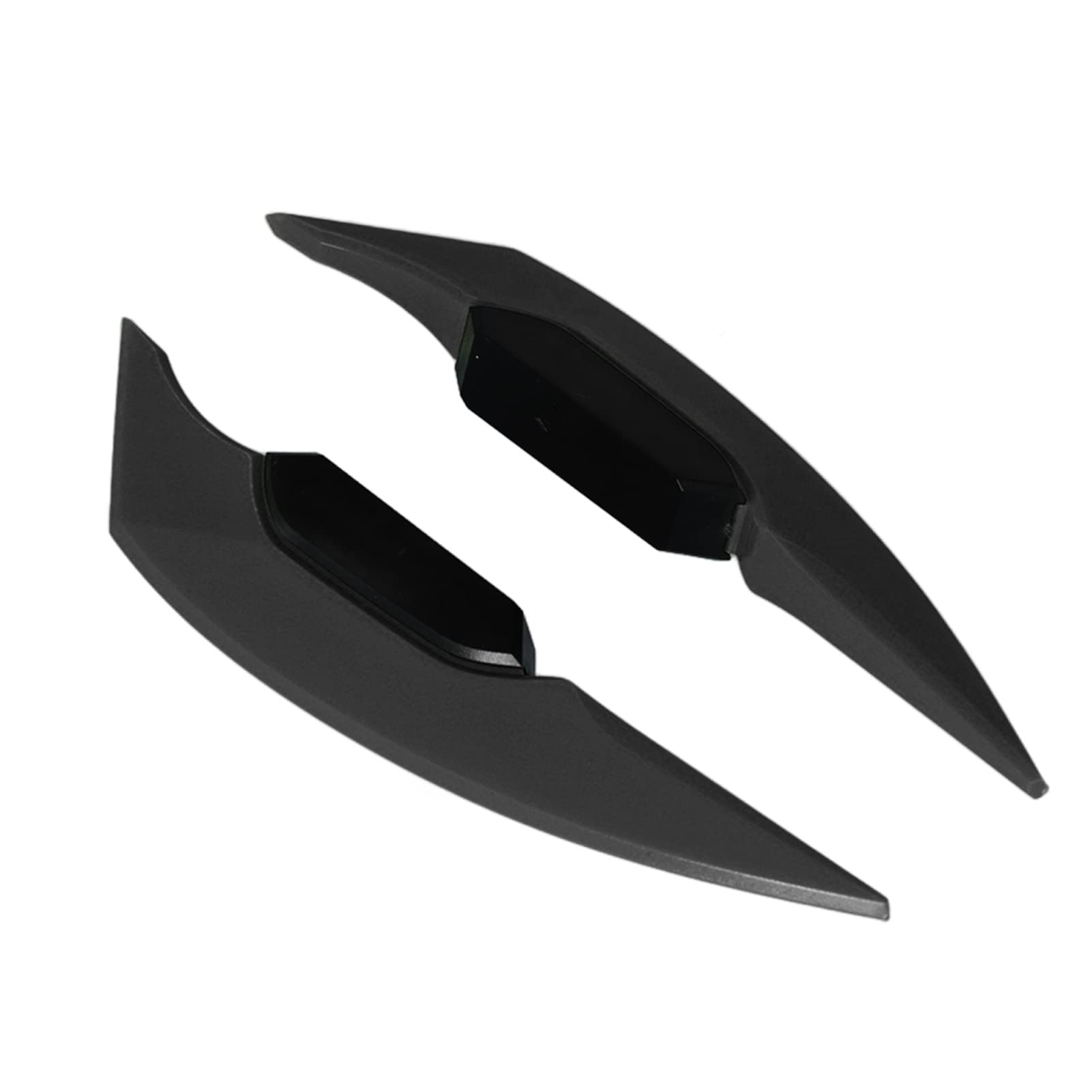 Universal Motorcycle Winglet Spoiler - 1 Pair Aerodynamic Side Wings for Motorbikes & E-Bikes (Black) - Enhances Speed & Stability