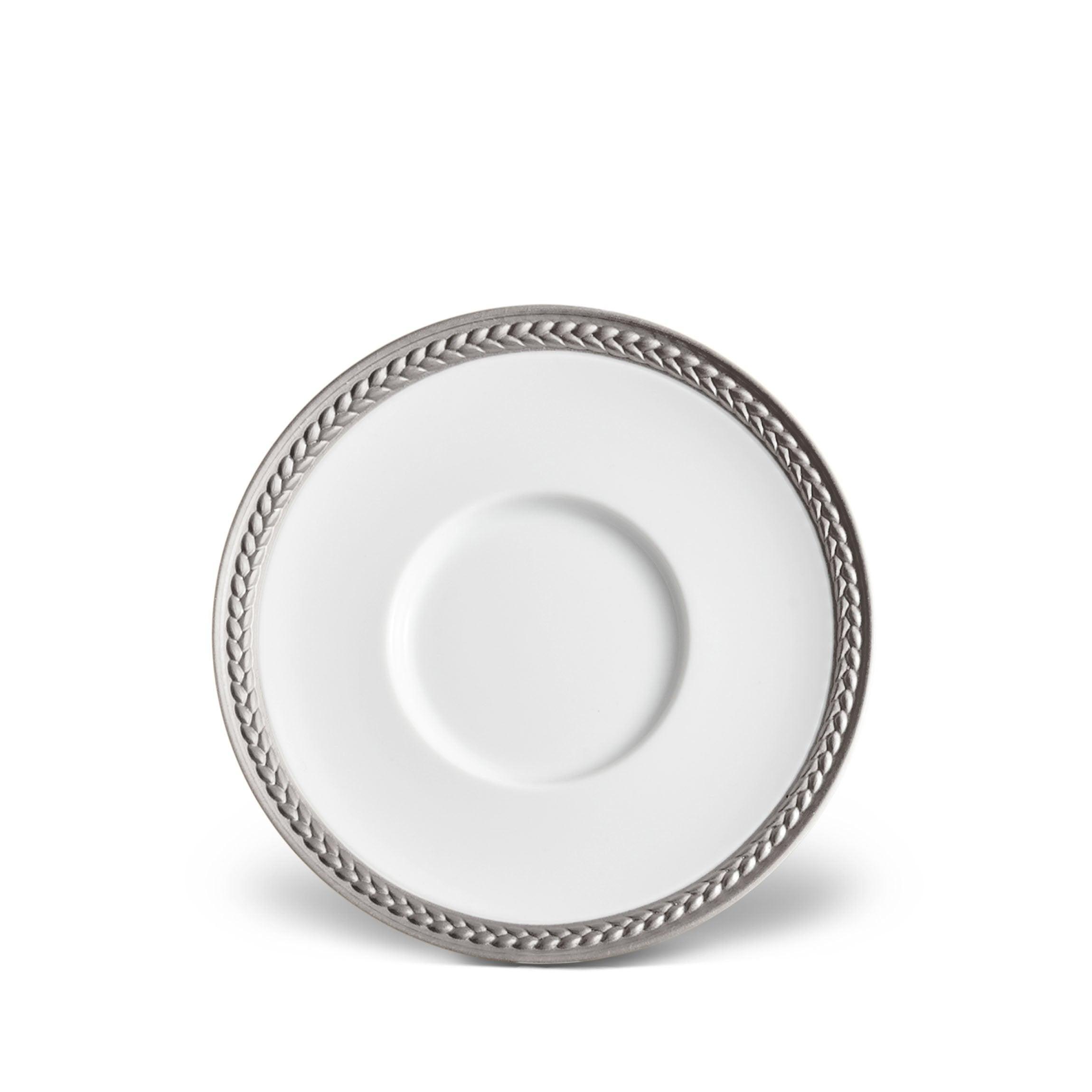 Braided Silk Saucer - Elegant and Durable Silk Tableware for Tea, Coffee, and Desserts | Perfect for Afternoon Tea, Bridal Showers, and Upscale Dining