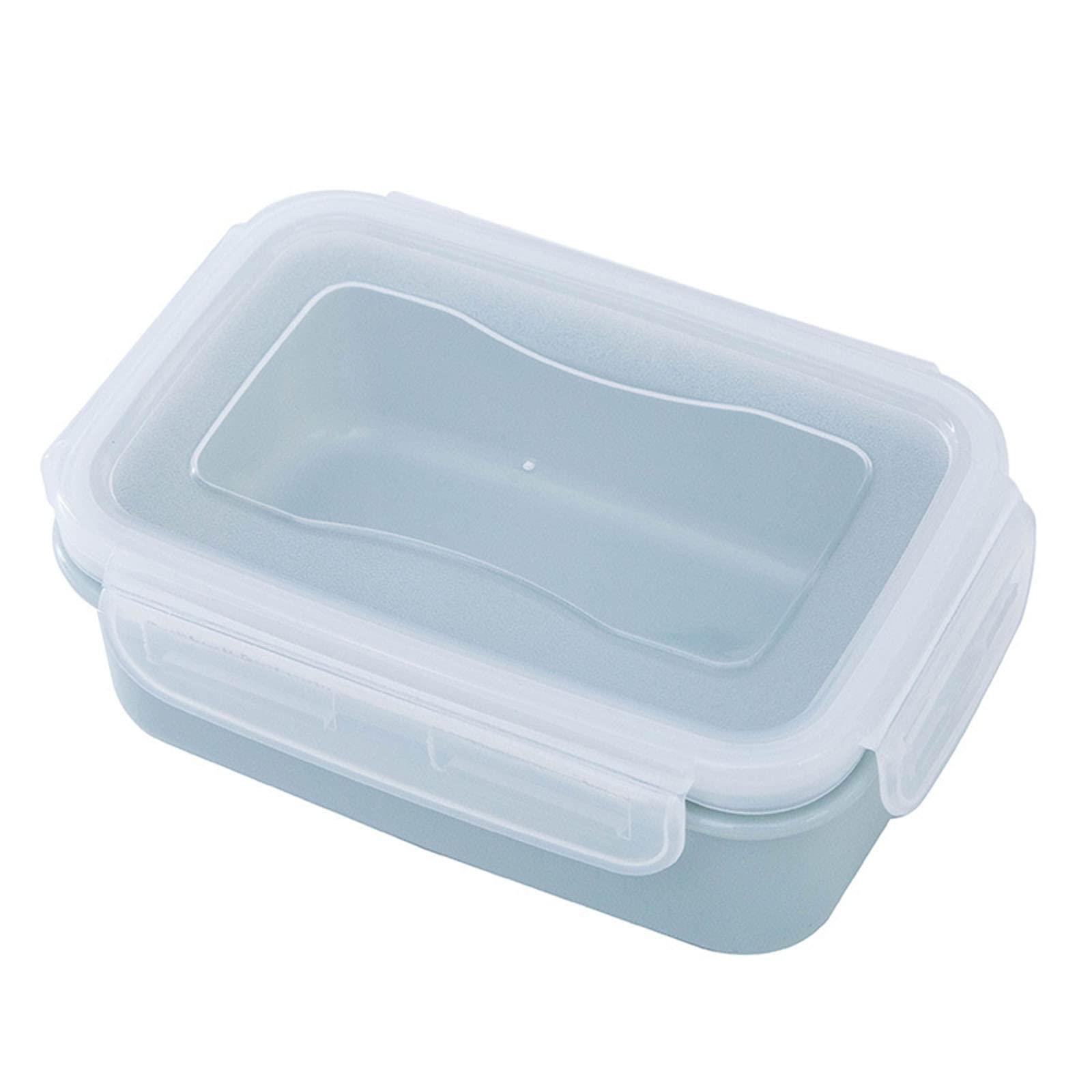 Small Clear Plastic Refrigerator Storage Box - Airtight Sealed Lunch Container for Kitchen Organization, Meal Prep & Cereal Storage | Perfect for Office, School & Picnic Use