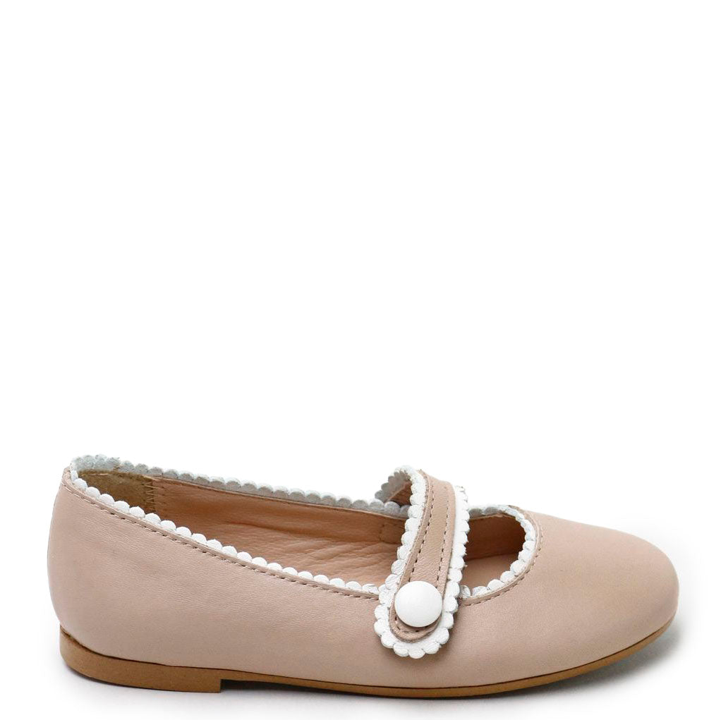 Coco Scalloped Mary Jane Flats for Women - Comfortable & Stylish Casual Shoes for Work, Walking, and Everyday Wear