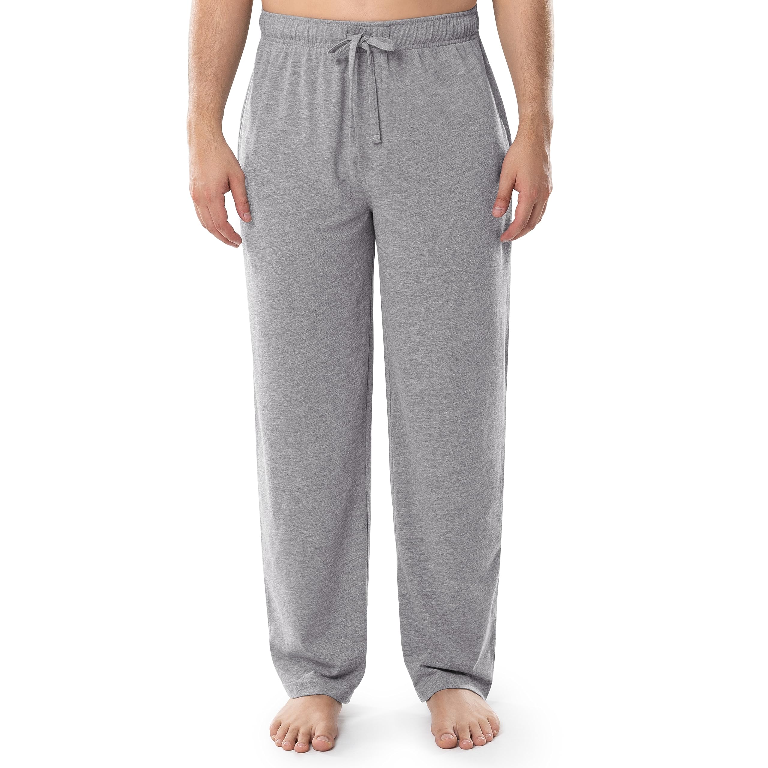 IZOD Men's Jersey Knit Sleep Pants - Soft & Comfortable Lounge Pajama Bottoms for Relaxing at Home or Sleeping