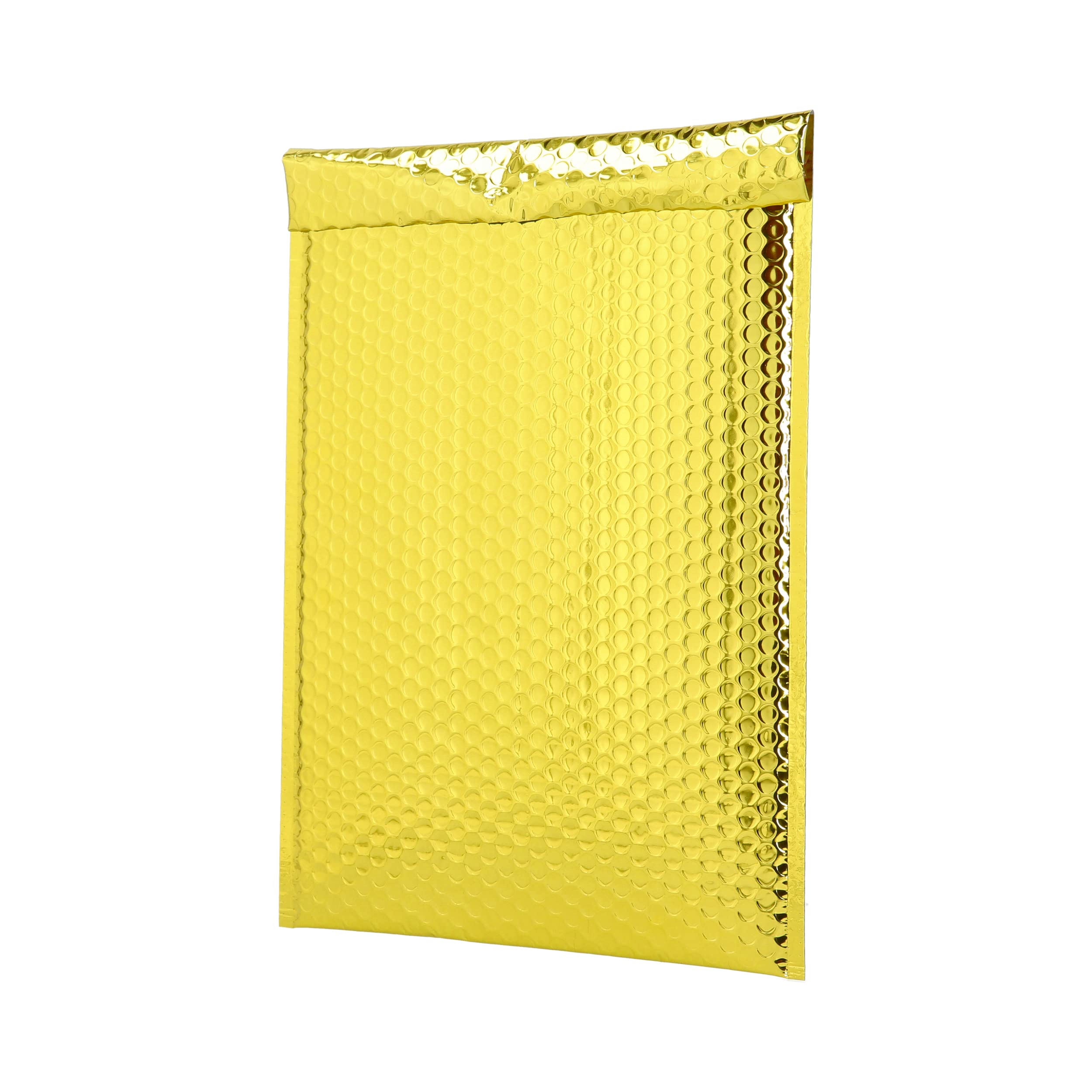 200 Pack Gold Metallic Bubble Mailer Padded Envelopes 13x17.5 Inch with Self Adhesive Sealing Strip - Perfect for Shipping, Ecommerce, and Mailing Small Items Safely