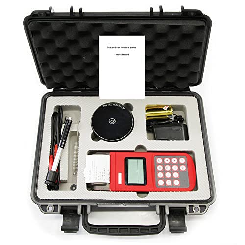 Portable Leeb Hardness Tester with Thermal Printer - 170-960HLD Range, Multiple Hardness Scales, LCD Display - Ideal for Metal Testing in Construction, Manufacturing & Quality Control
