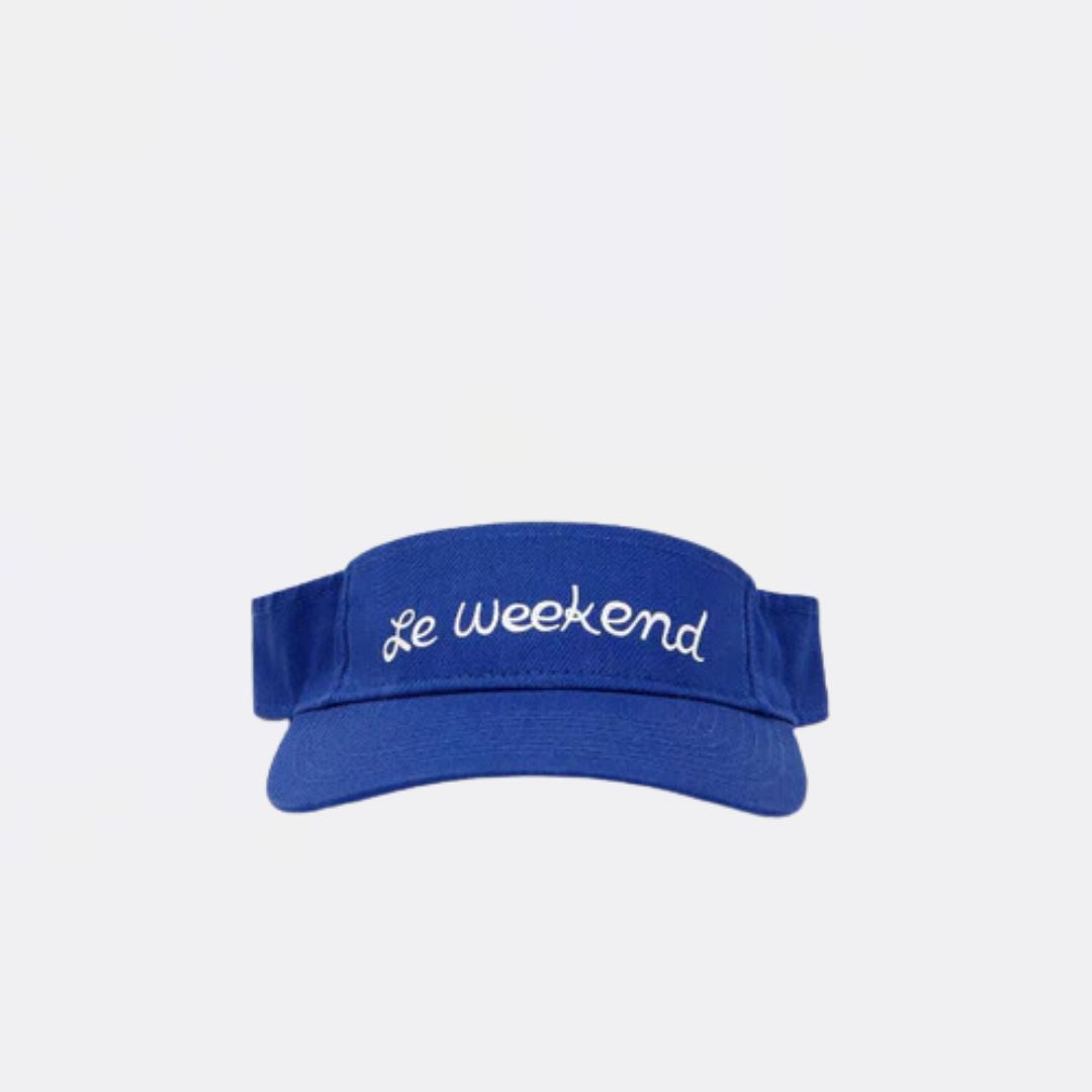 Le Weekend Visor (Royal) - Stylish Sun Visor for Women - Perfect for Beach, Golf, Tennis & Outdoor Activities