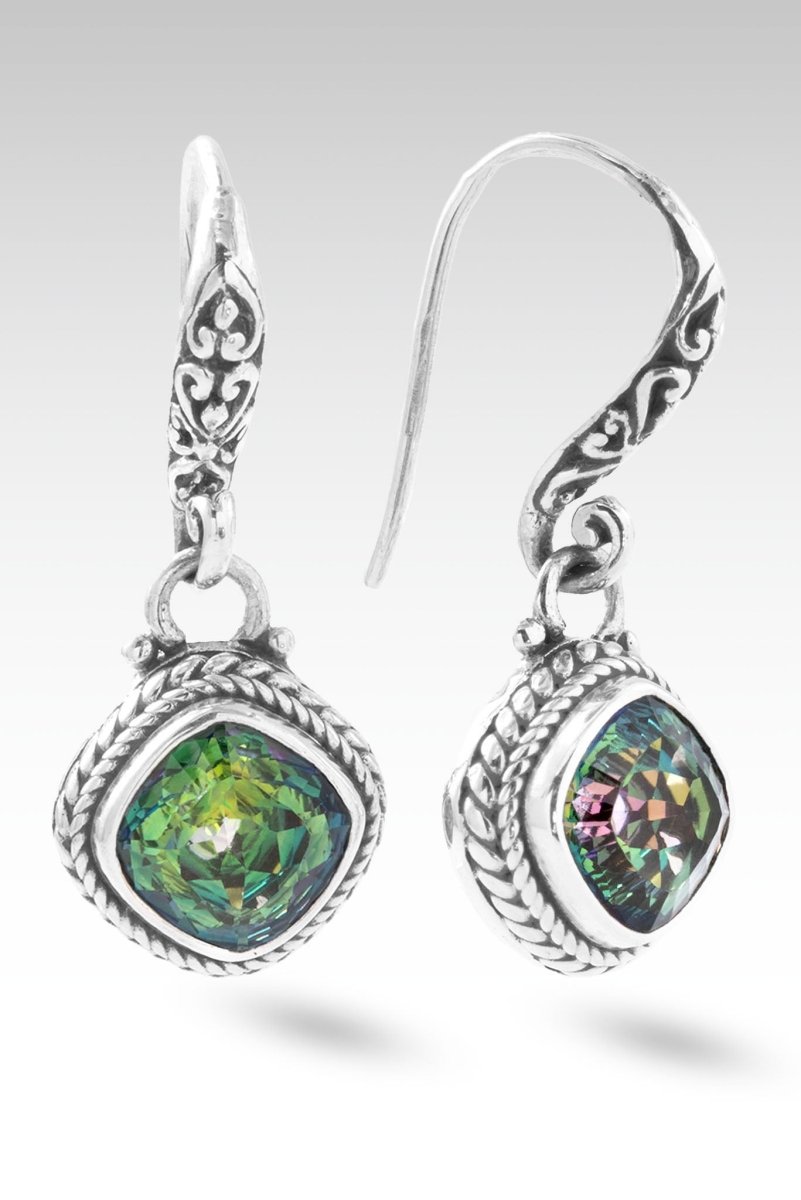 Faithful Heart Earrings - Mystic Quartz Gemstone Jewelry for Women | Elegant Dangle Earrings for Valentine's Day, Anniversary & Romantic Occasions