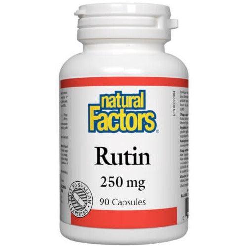 Natural Factors Rutin 250mg - 90 Capsules | Supports Healthy Circulation & Blood Vessels | Antioxidant Supplement for Heart Health & Immune Support | Perfect for Daily Wellness Routine