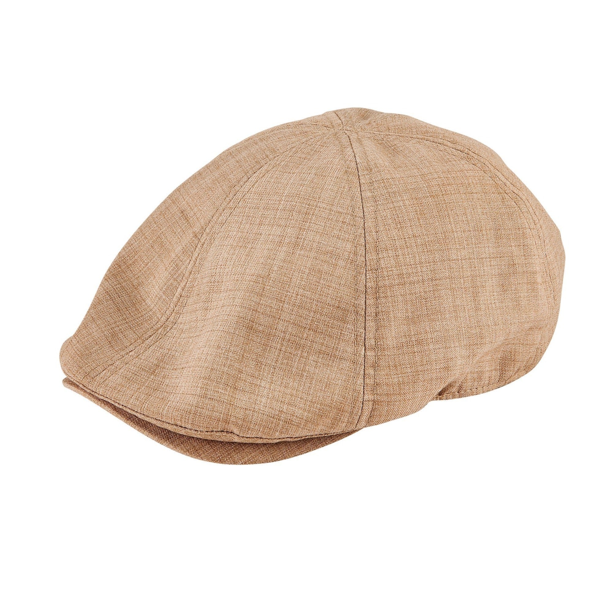 Men's Stylish Cut & Sew Strapback Driver Hat - Adjustable Flat Cap for Casual Outfits & Outdoor Activities