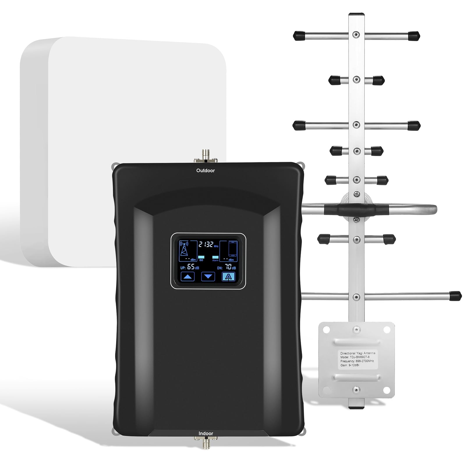 FCC Approved Cell Phone Signal Booster for Home & Office - 5G/4G LTE Band 66/2/4/5/12/17/13/25 - Works with Verizon, AT&T, T-Mobile & All US Carriers - Covers Up to 5000 Sq Ft - Perfect for Remote Work, Rural Areas & Weak Signal Zones
