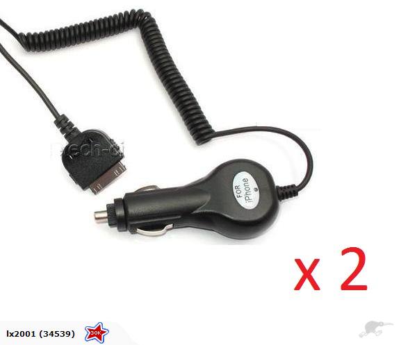 2-Pack Fast Car Charger for iPhone - Dual USB Port Quick Charge for iPhone 14/13/12/11/X/8/7 - Perfect for Road Trips & Daily Commutes