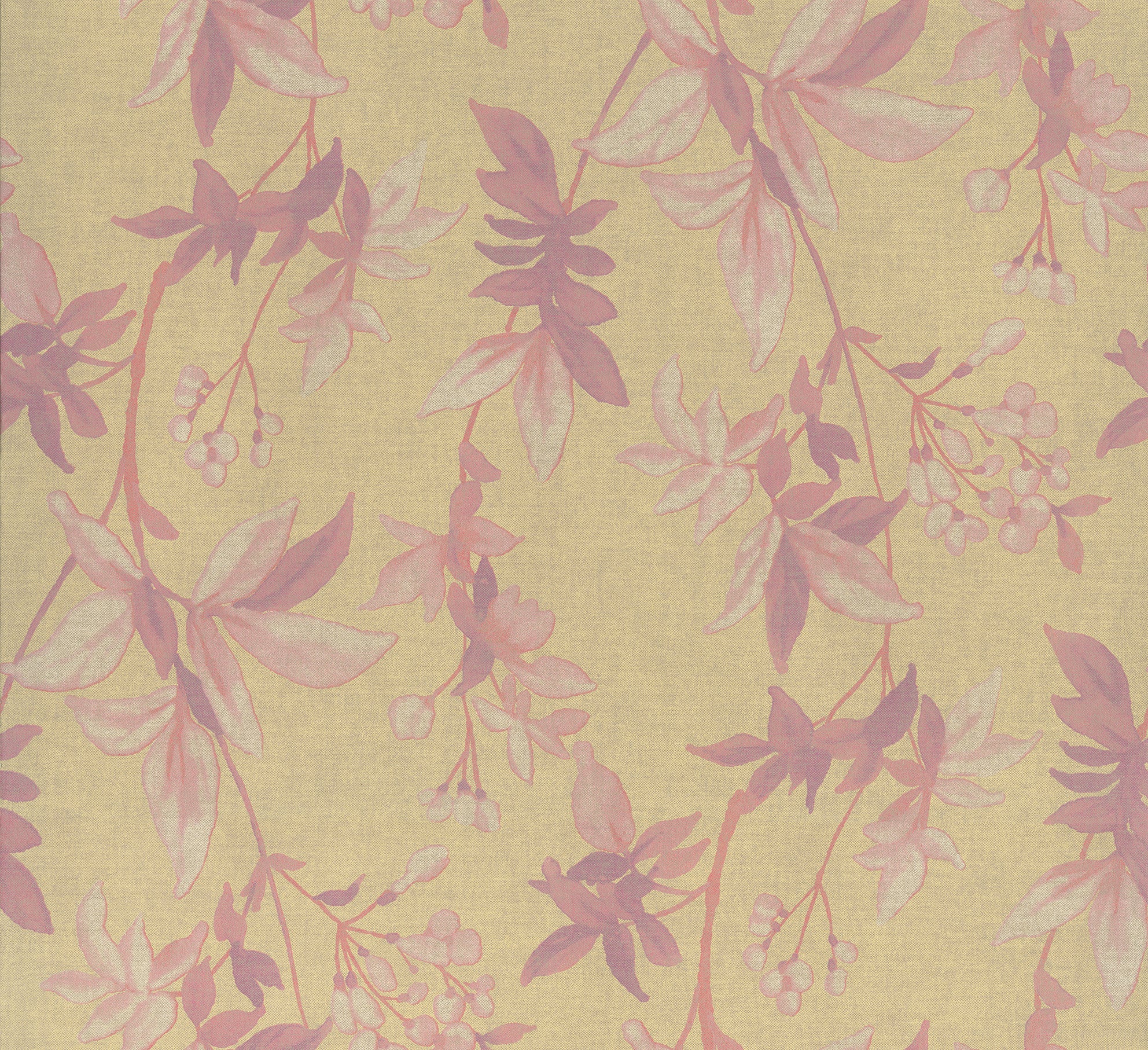 Floral Classic Blooming Dreams Yellow and Pink R4436 - Elegant Home Decor for Living Room, Bedroom & Office